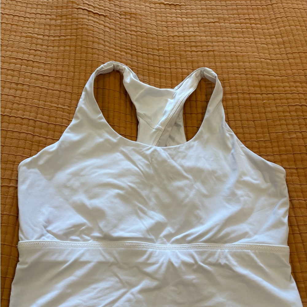 White Racerback Tank Top - Picture 2 of 5